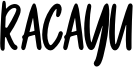 Racayu Font