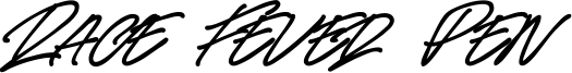 Race Fever Pen Font