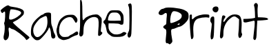 Rachel Print Font