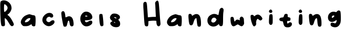 Rachels Handwriting Font