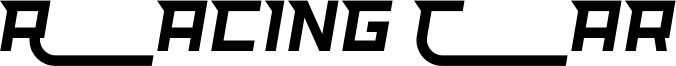 Racing Car Font
