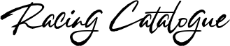 Racing Catalogue Font