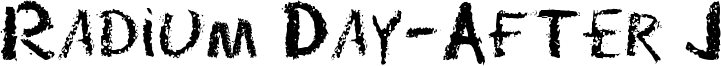 Radium Day-After J Font