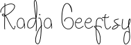 Radja Geeftsy Font
