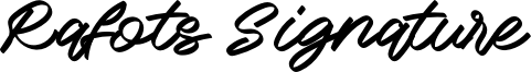 Rafots Signature Font
