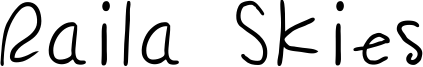 Raila Skies Font