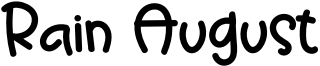 Rain August Font