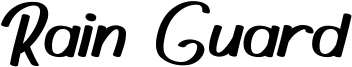 Rain Guard Font