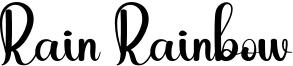 Rain Rainbow Font