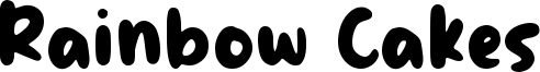 Rainbow Cakes Font