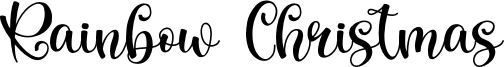 Rainbow Christmas Font