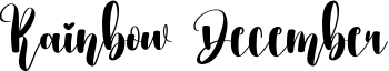 Rainbow December Font