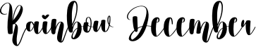 Rainbow December Font