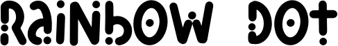 Rainbow Dot Font