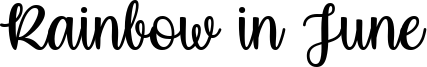 Rainbow in June Font