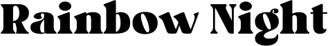 Rainbow Night Font
