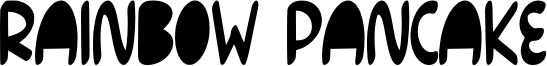 Rainbow Pancake Font