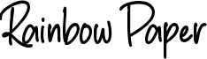 Rainbow Paper Font