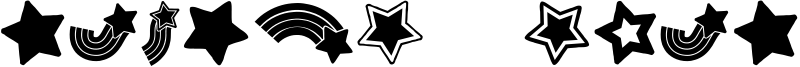 Rainbow Stars Font