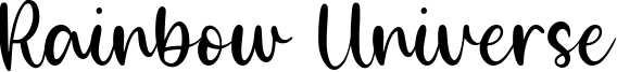 Rainbow Universe Font