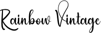 Rainbow Vintage Font