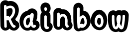Rainbow Font