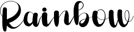 Rainbow Font