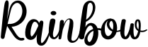 Rainbow Font