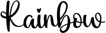 Rainbow Font