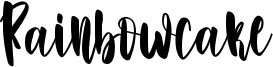 Rainbowcake Font