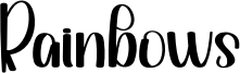 Rainbows Font