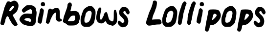Rainbows Lollipops Font