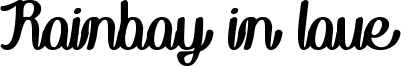 Rainboy in love Font