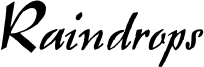 Raindrops.otf