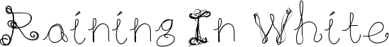 Raining In White Font