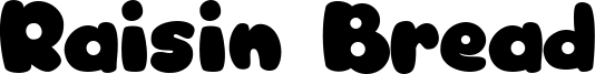 Raisin Bread Font