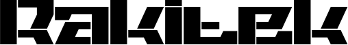 Rakitek Font