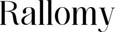 Rallomy Font