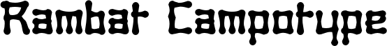 Rambat Campotype Font