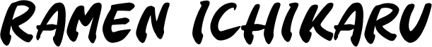 Ramen Ichikaru Font