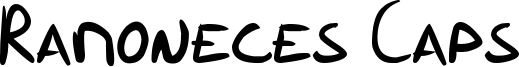 Ramoneces Caps Font