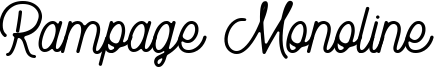 Rampage Monoline Font