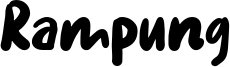 Rampung Font