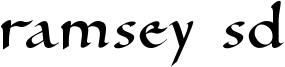 Ramsey SD Font