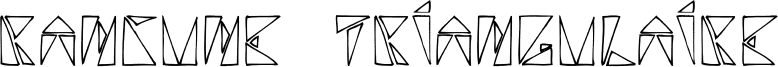 Rancune Triangulaire Font