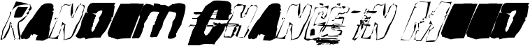 Random Change In Mood Font