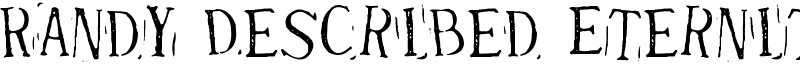 Randy Described Eternity Font