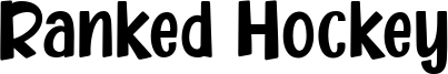 Ranked Hockey Font