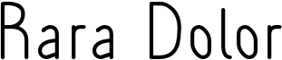 RaraDolorRegular.otf