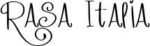 Rasa Italia Font